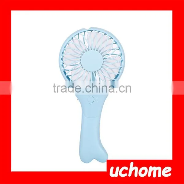 UCHOME Summer Popular Mini Usb Handheld Fold Fan, Electric Rechargeable Fan For Who Plastic Mini Hand Fan Led Handheld Mini Fans photo-5