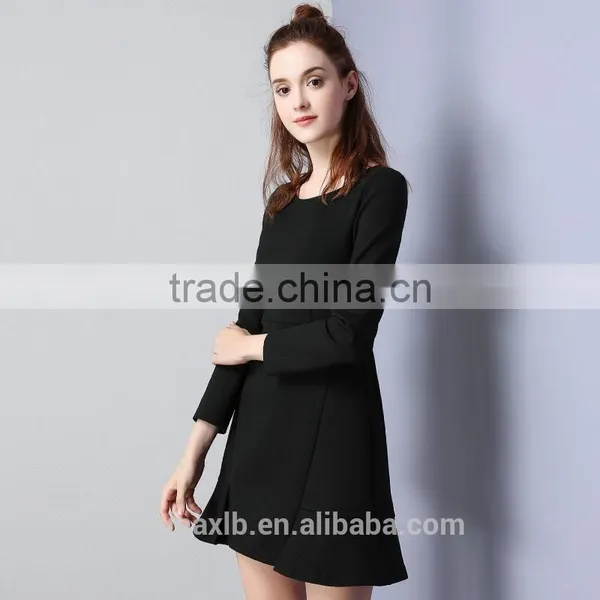 Latest Fashion Dress Women Winter 2017 New Design Hoodie Long Sleeve Letter Printed Winter Dress photo-5