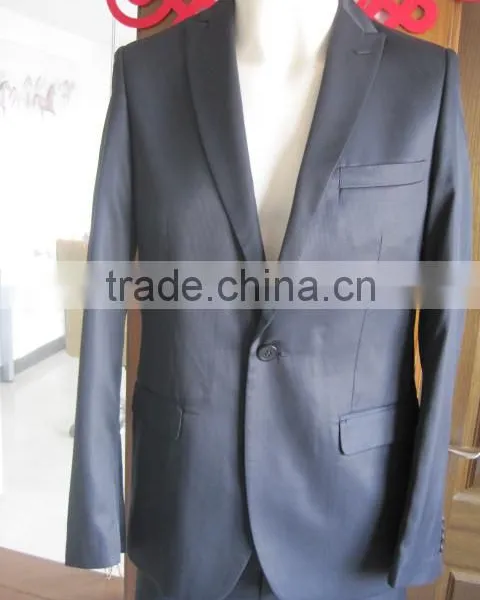 Men Slim Fit Wedding Suits Fashion One Button Jacket + Pants photo-6