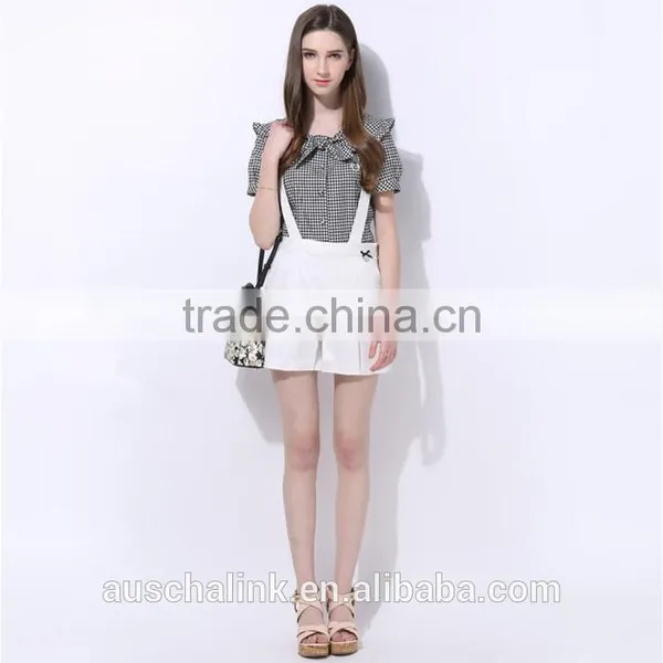Personalized Summer Ladies Short Pants Suspenders Fashion Design photo-5