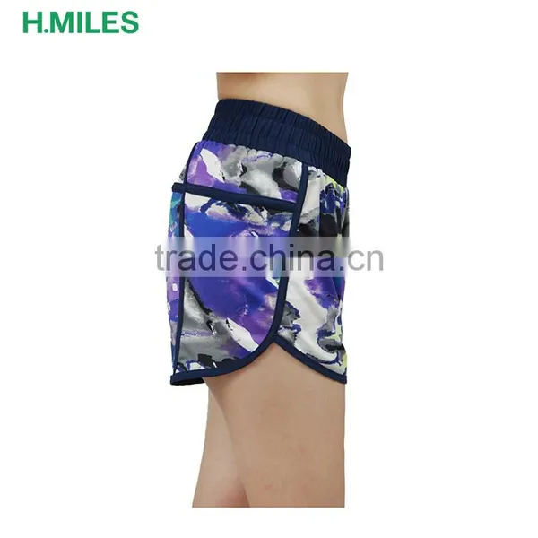 Custom Quick-drying Sublimation Printed Yoga Shorts Women photo-2