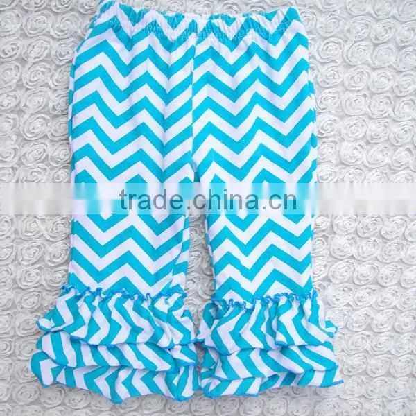 Hot Sale Rainbow Kids Ruffle Bottom Pants Cute Newborn Clothes Girls Triple Ruffle Pants Wholesale photo-6