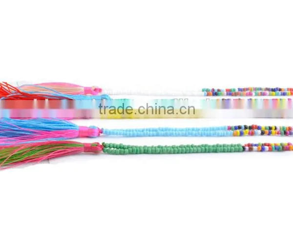 108 Hand Knotted Natural Stone Wooden Beads Mala Tassel Necklace photo-6