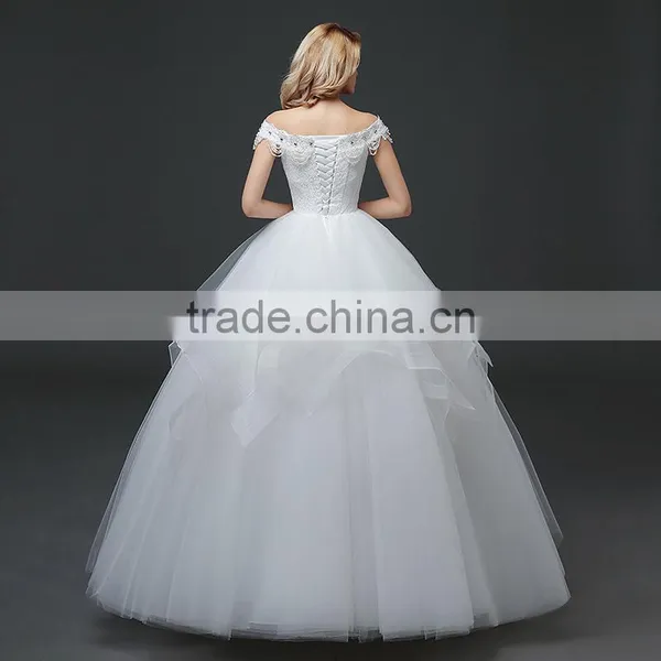 MGOO Customized Made High Quality Vintage Church Wedding Dress Romantic Bridal Speical Day New Models photo-4