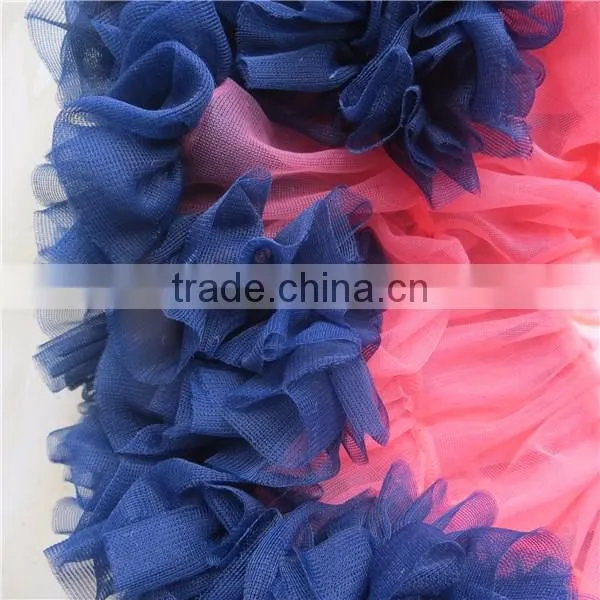 2015 High Quailty! Light Pink and Red Fluffy Chiffon Tutu Skirts for Baby Girls photo-4