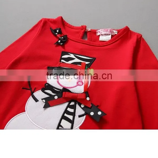 Wholesale Children Boutique Clothing/ Latest Fashion Baby Girls Ruffle Christmas Clothes photo-6
