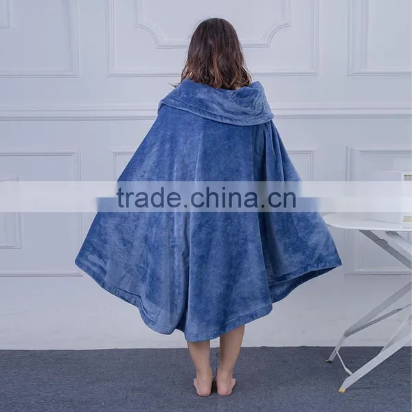 Wholesale Women Flannel Poncho 2017 Xxx Sleepwear photo-3