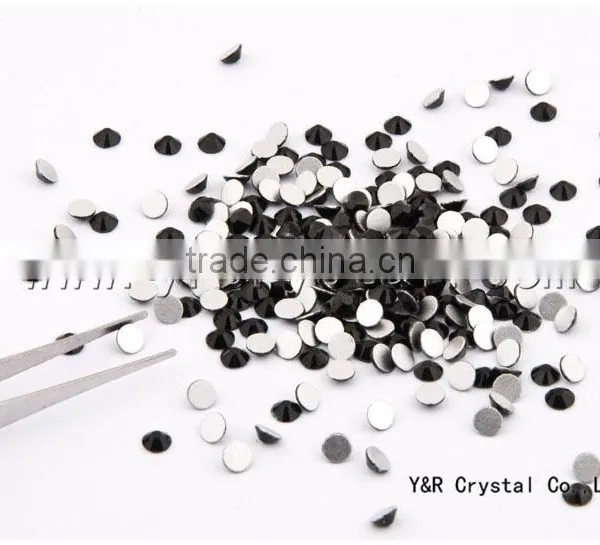 SS10 Black Crystal Rhinestones Strass for Wedding Dress photo-3