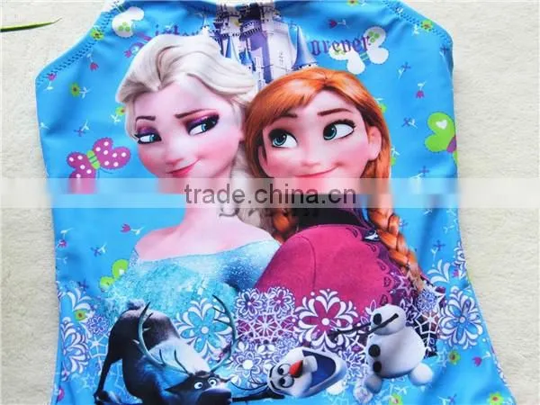 Best Selling Frozen Kids Swimming Suit Frozen Swimwear for Girls Bathing Suit Wholesale Price photo-4