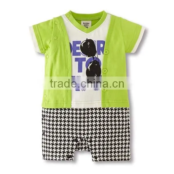 2016 Summer Fashion Sunglasses Style Baby Romper photo-3