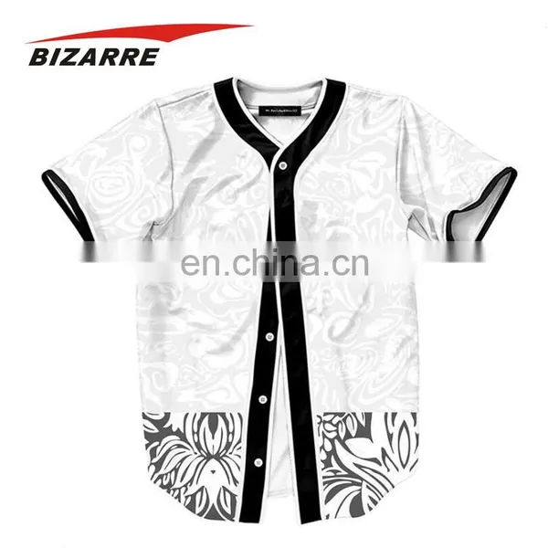 Custom 100% Polyester Mens Active Short Sleeve Button Up Baseball Jersey Shirt photo-4