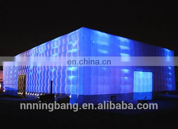 2018 Ningbang Hot Sale Led Inflatable Cube Tent for Sale photo-2
