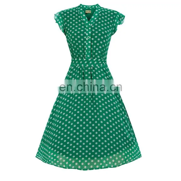 Summer Rockabilly Polka Dot Dress Pinup Polka Dot Wiggle Pencil Dress photo-3