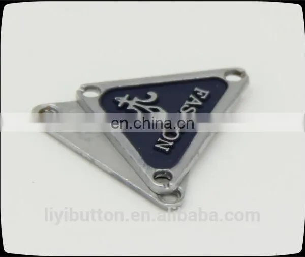 Fashional Decorative Metal Plate With Enamel Handbag Logo Metal Plate photo-5