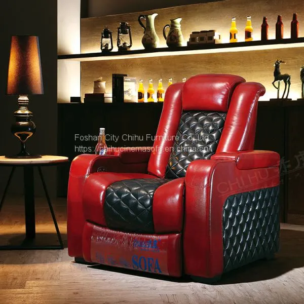 Popular Hot Sale Power Recliner Home Theater Seating,genuine Leather Electric Home Theater Chairs photo-3