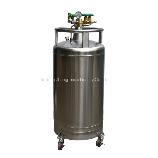 YDZ-100 Self-pressurization Biological Liquid Nitrogen Cryogenic Tank photo-2