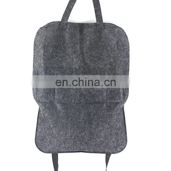 Factory Sell 6 Pockets Felt Car Seat Back Storage Bag With Customized Logo photo-5