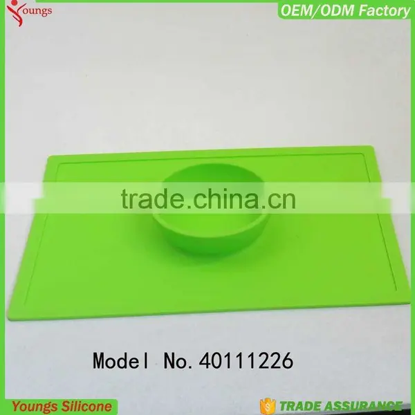 2015 Hot Sale Cheap Smiley Oem Anti-slip Silicone Place Mat, Eating Mat, Table Mat for Kids Baby Quality Choice photo-2