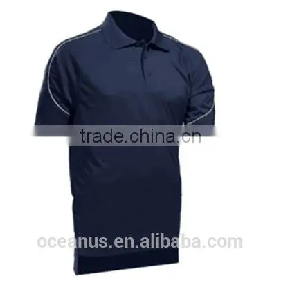 100% Poly Knit Mens S/S Polo Shirts With Piping photo-3
