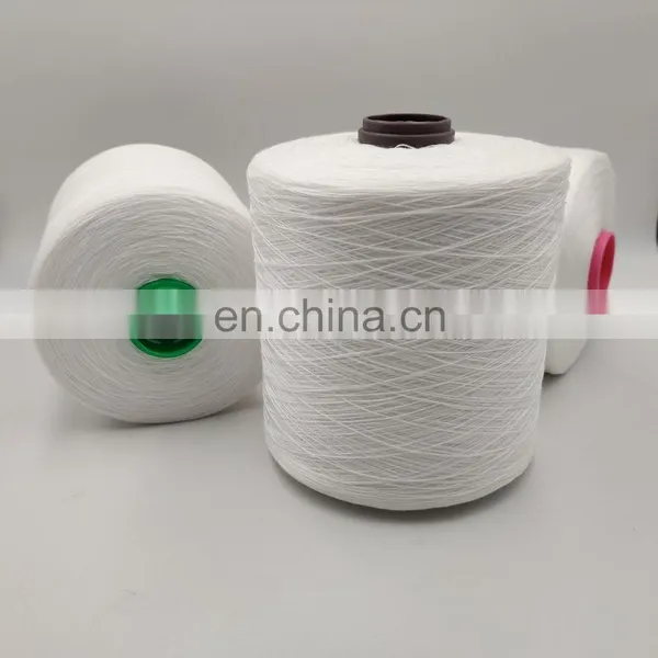 High Tenacity Raw White Sewing Thread Dyeing Tube Poly Poly Core Spun Sewing Thread Manufacture photo-5