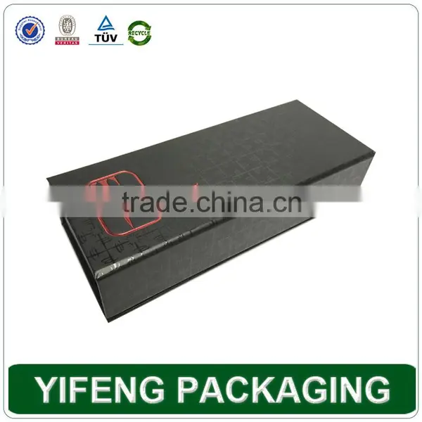 Black Matte Lamination Cardboard Printed Gift Magnet Paper Box photo-3