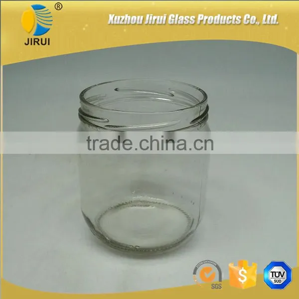380ml Popular Round Shape Clear Glass Candy Jar photo-4