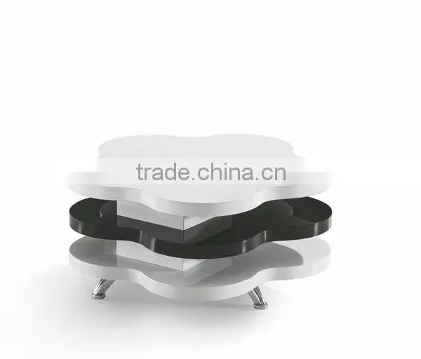 Flower Shape Multi Functional White Coffee Table For Comfort Quality Choice photo-3