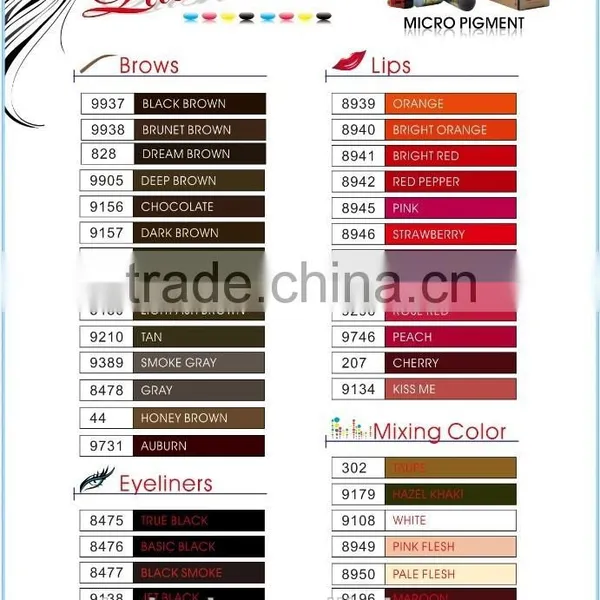 High Quality Lushcolor Permanent Makeup Pigment Tattoo Ink photo-6