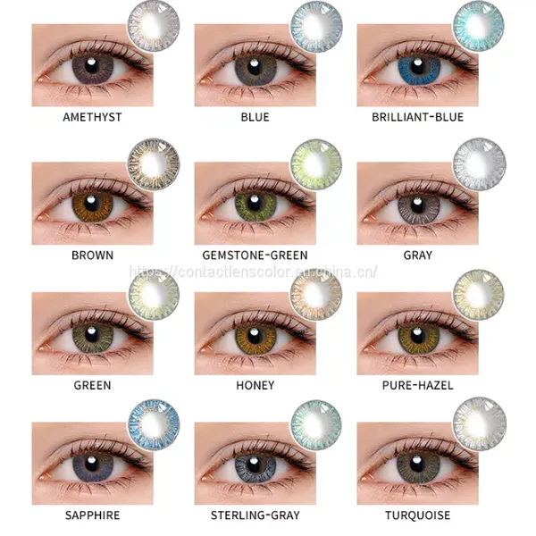 OEM Natural Fresh Color Contact Lenses Prescription Wholesale Fashion Gray Contact Lens photo-3