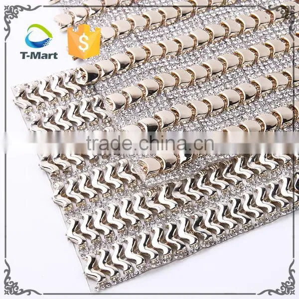 Fashion Garment Adhesive Mesh Fabric Trimming Rhinestone Mesh Roll Quality Choice photo-6