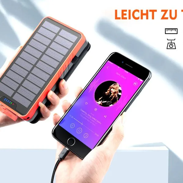 Solar PowerBank 26800mAh Large Capacity Outdoor Waterproof Solar Power Bank Powerbank 26800mAh photo-3