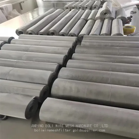 BOLI Stainless Steel Screen and Plain Weave Woven/ SS304 SS316Twill Weave Wire Mesh Screen photo-2
