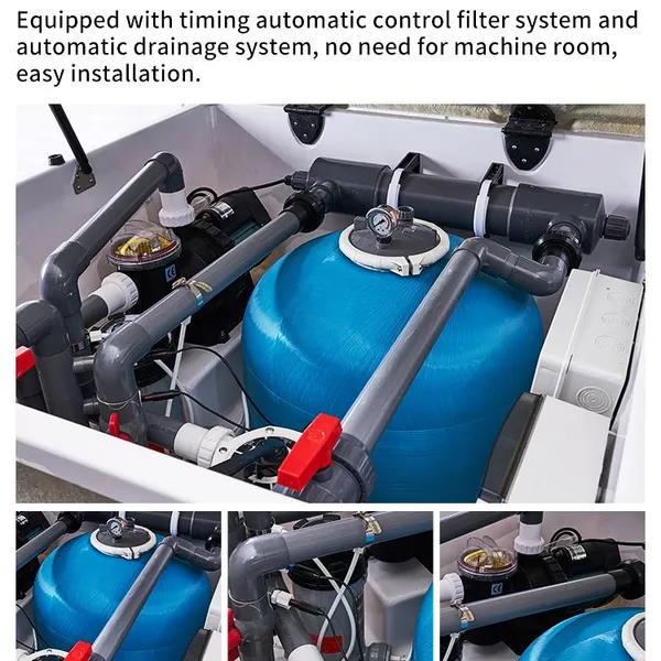 Factory Integrated Inground Filtration Box Sand Pool Filter With Fiberglass Shell photo-3