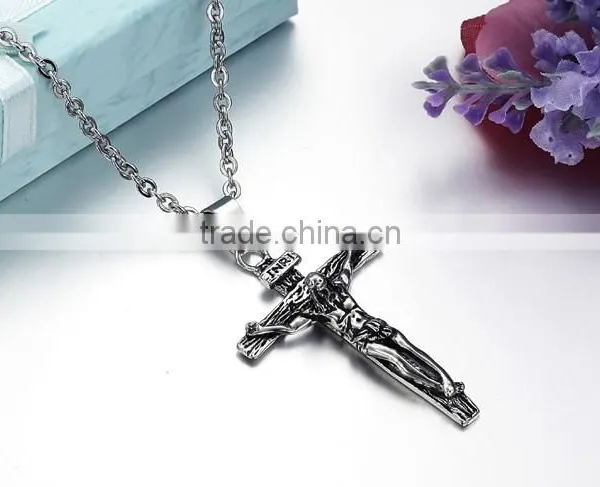 316L Stainless Steel Jesus Cross Men Pendant Necklace Popular Designer Hot Selling photo-3