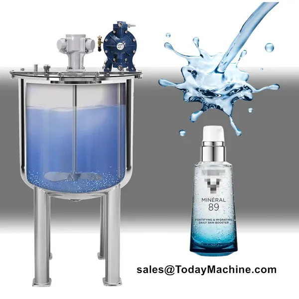 High Shear Cosmetic Cream Vacuum Emulsifying Homogenizer Mixer Mixing Tank