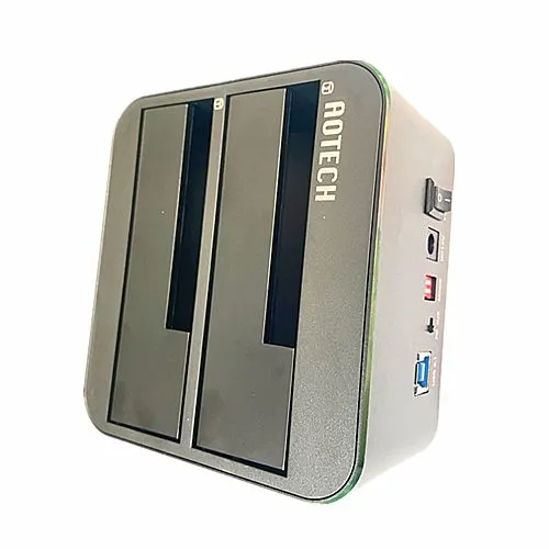 OTB Dual SATA USB3.0 Type a External Hard Disk Drive 2.5 Inch 3.5 Inch Docking Station photo-2