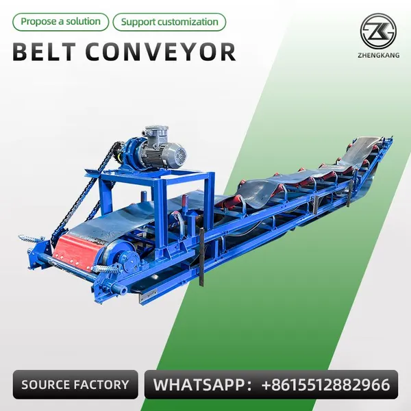 Mobile Belt Conveyor Adjustable Height Inclined Climbing Belt Conveyor Mining Sand Grain Logistics Loading Unloading Conveyor Belt Machine photo-2