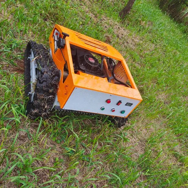 Gasoline Engine Single Cylinder 550mm Cutting Width 200 Meters Long Distance Control Robotic Remote Control Lawn Cutting Mower photo-6