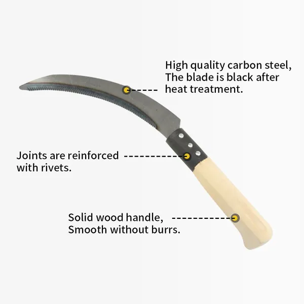 Wholesale Crop Cutting Sickle for Grass and Crop Cutting for Bulk Trade Supply Bulk Purchase Solution for Manual Reaping and Weed Cu photo-3