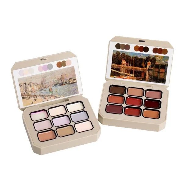 Solid Nail Gel Polish Kit 9-Compartment Solid Nail Gel Palette 9-Color Solid Gel Set for Sale photo-5