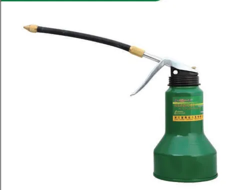 High Pressure Rigid Spout Hand‑Press Oil Can 350ML Steel Oiler With Stainless Steel Spout & Brass Nozzle photo-4