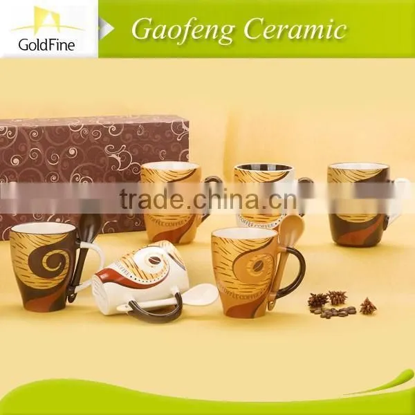 2014 Top Popular Design Animal Shaped Mugs , Ceramic Mug With Animal Print photo-3