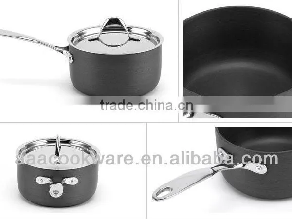 Professional Hard-anodized Aluminium Kitchenware/cookware With Stainless Steel Lid photo-3