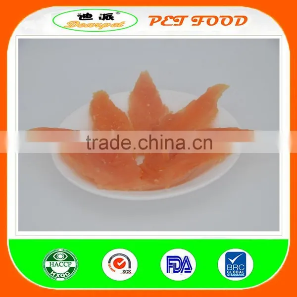 2016 Big Sale Chicken Strip Jerky Pet Food Dog Food Crystal Chicken Jerky