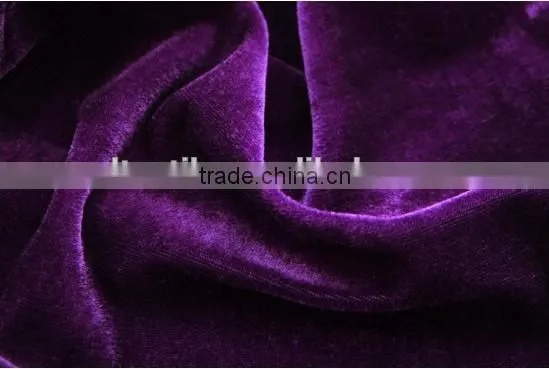 Factory Wholesale Pleuche Plain Dyed Blackout Curtain Fabrics photo-5
