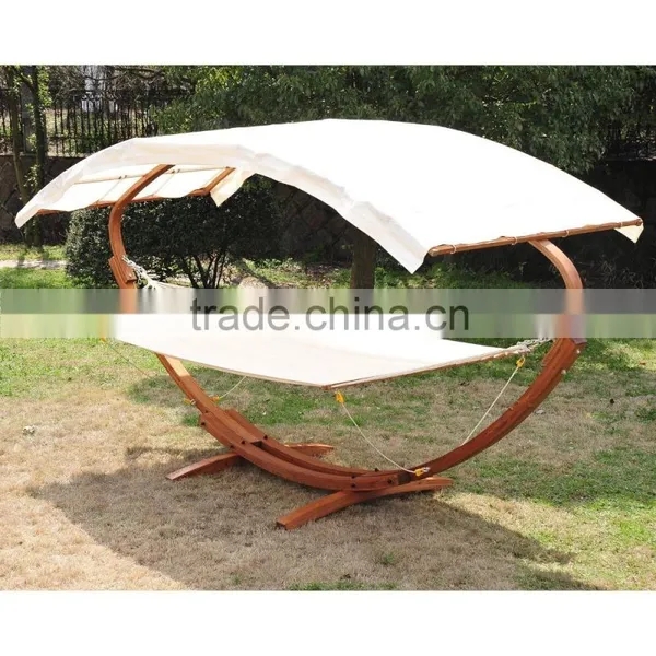KD Design Garden Pation Wooden Hammock Stand photo-2