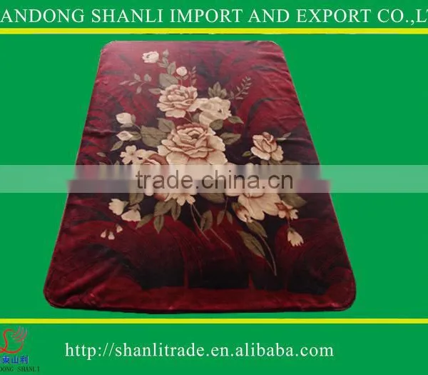 1Ply Printed Raschel Blanket/Korean Mink Blanket photo-4