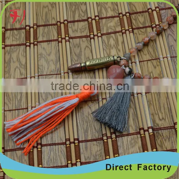 Fashion Natural Stone Crystal Color Tassel Necklace photo-2