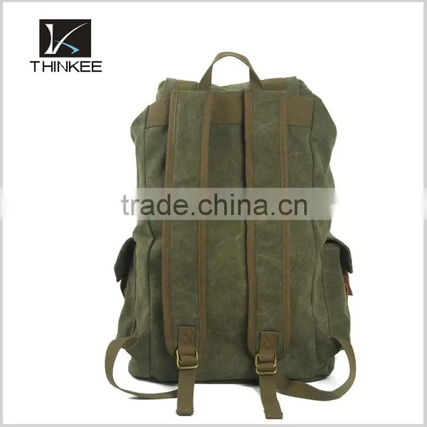 Khaki Drawstring Bag Wholesale Cotton Fabric Drawstring Bag photo-4