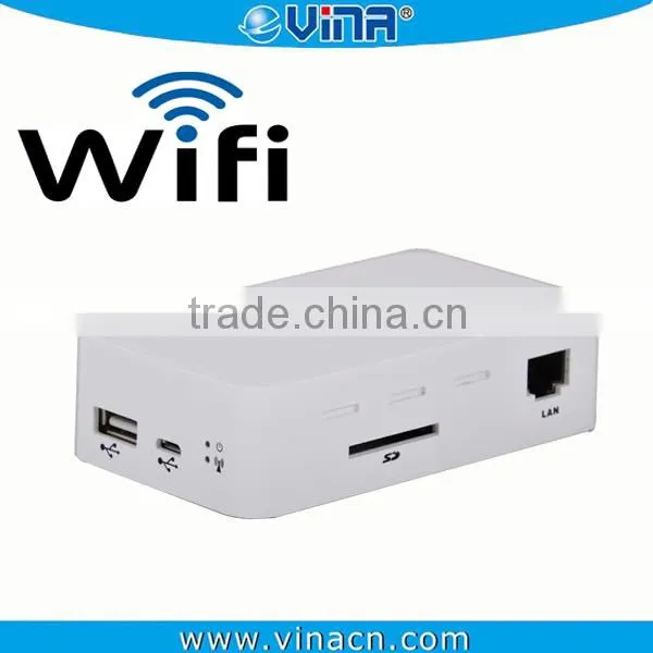 WiFi Wireless USB Flash Drive / SD Card Reader, Wireless USB HUB USB External HDD / SDD Card Reader